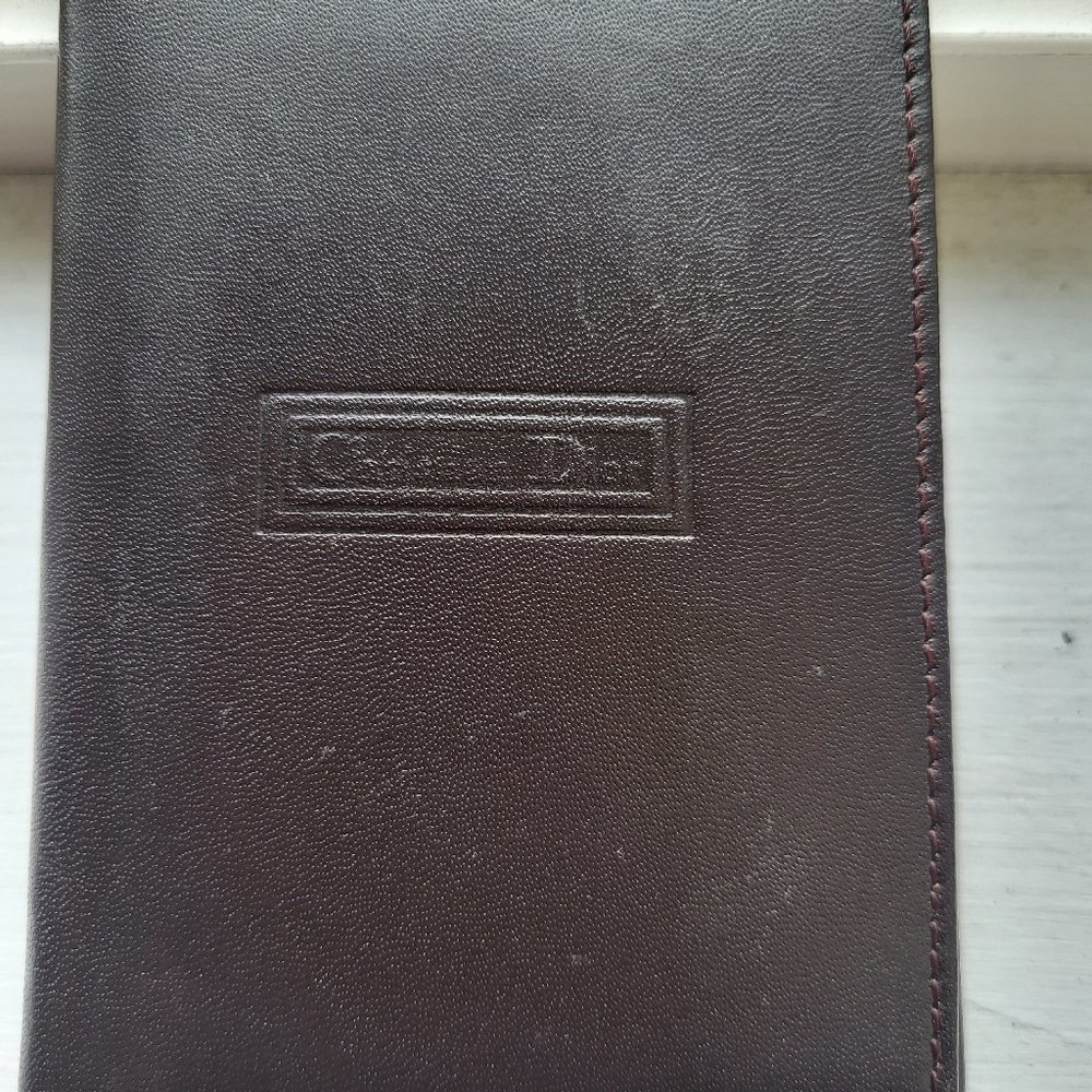 Pre-loved Vintage leather Christian Dior card holder